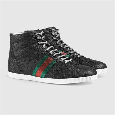 mens glitter gucci shoes|gucci glitter web sneakers.